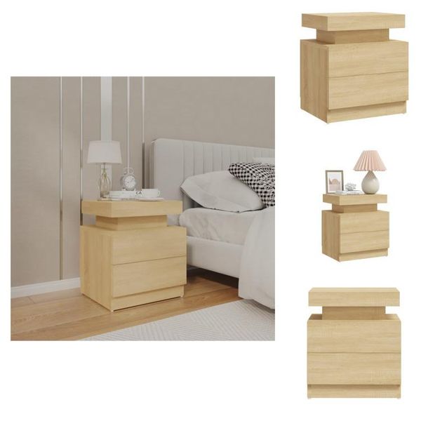 Vidaxl Comodino Rovere Sonoma 45X35X52 Cm Materiale Legno - Comodini-image