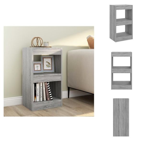Vidaxl Libreria/Divisorio Grigio Sonoma 40X30X72 Cm - Librerie E Scaffalature-image