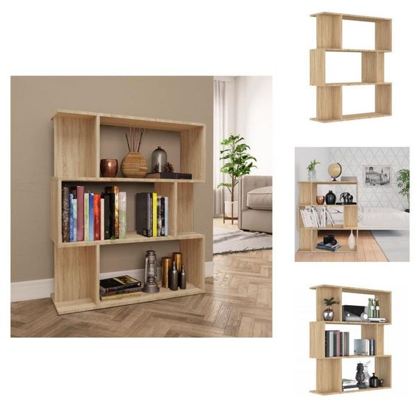 Vidaxl Libreria/Divisorio Sonoma Quercia 80X24X96 Cm Materiale A Base Di Legno - Librerie E Librerie-image