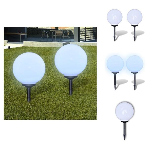 Vidaxl Luci Per Sentieri 2 Pz. Led 30 Cm Con Picchetto A Terra - Illuminazione Esterna-image