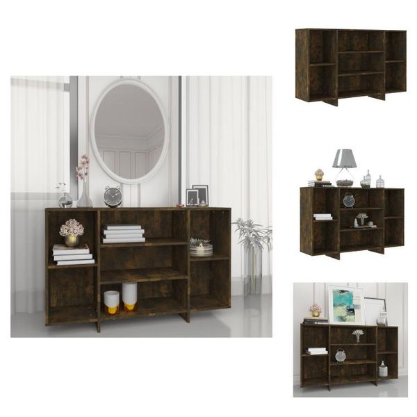 Vidaxl Credenza Rovere Fumé 120X30X75 Cm Materiale Legno - Credenze-image