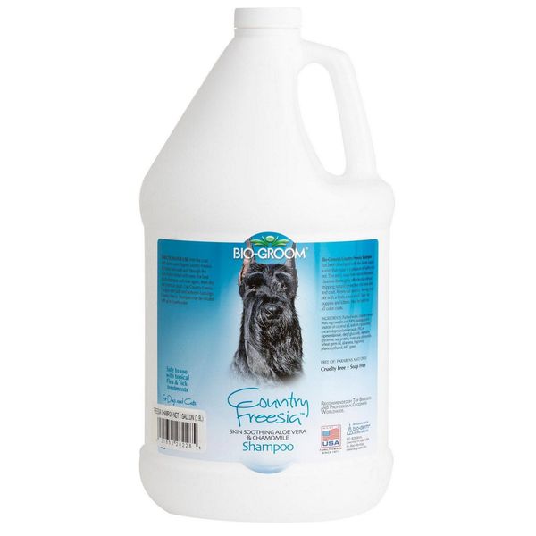 Biogroom Country Freesia Shampoo Lenitivo Per Cani Con Aloe Vera E Camomilla, Concentrato 1:8, 3,8 L (Diluito 34,2 L)-image