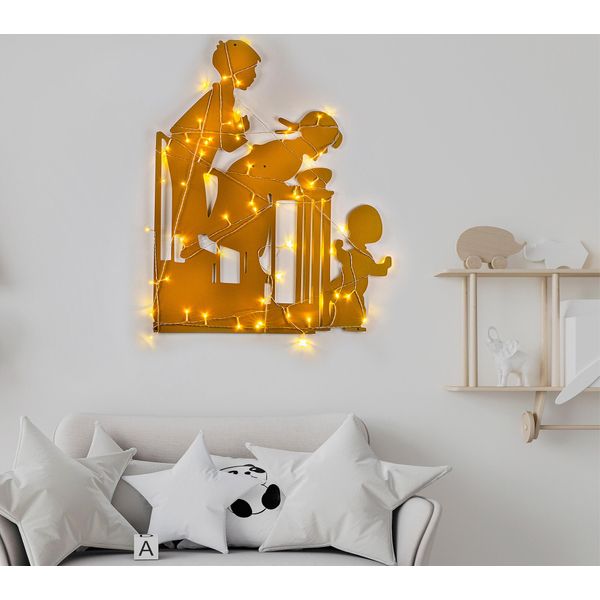Wallity, Xmasgold - 018, Scultura Da Parete, Oro, 100 % Metallo, 39 X 86 Cm-image