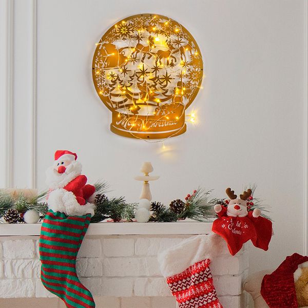 Wallity, Xmasgold - 025, Scultura Da Parete, Oro, 100 % Metallo, 44 X 50 Cm-image