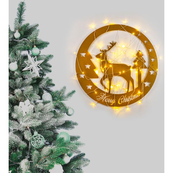 Wallity, Xmasgold - 032, Scultura Da Parete, Oro, 100 % Metallo, 60 X 60 Cm-image