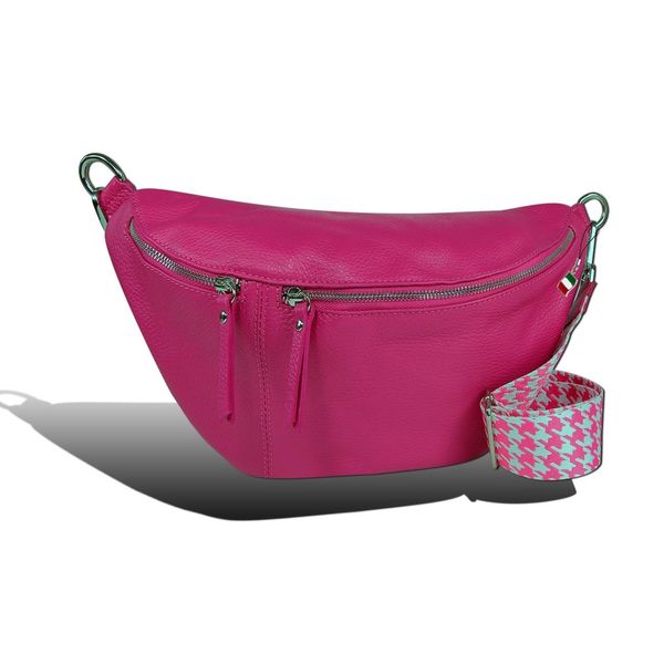Cintura Borsa Rosa Florence Tracolla Pelle Coordinata D2OTF821P-image