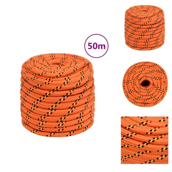 Vidaxl Corda Per Barca Arancione 18 Mm 50 M Polipropilene - Corde-image