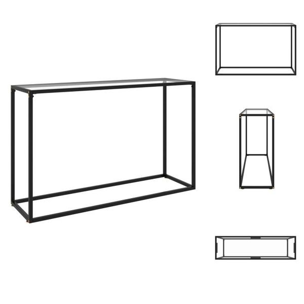 Vidaxl Consolle Trasparente 120X35X75 Cm In Vetro Temperato - Tavoli Laterali-image