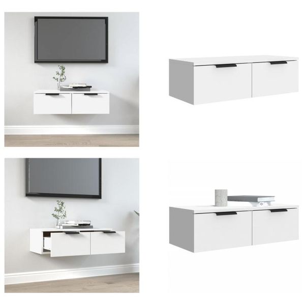 Vidaxl Armadio A Muro Bianco 68X30X20 Cm Materiale Legno - Armadio A Muro - Armadio A Muro - Armadio A Muro - Armadio A Muro Tv-image