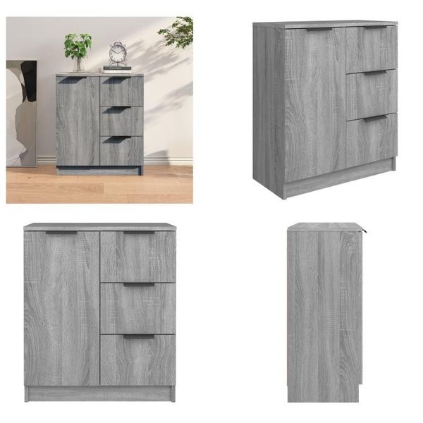 Vidaxl Credenza Grau Sonoma 60X30X70 Cm Holzwerkstoff - Credenza - Credenze - Schrank - Sideboardschrank-image