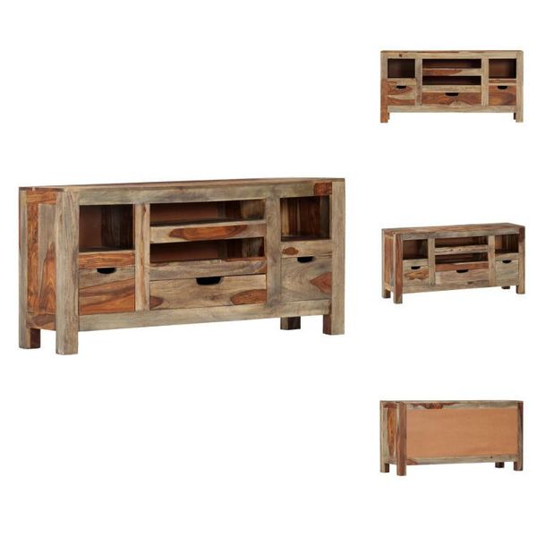 Vidaxl Credenza 100X30X50 Cm In Palissandro Massiccio - Credenze-image
