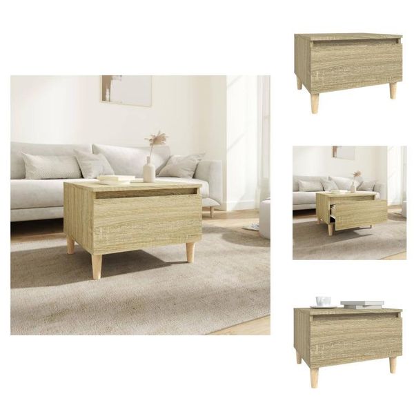 Vidaxl Tavolino In Rovere Sonoma 50X46X35 Cm Materiale A Base Di Legno - Tavolini-image