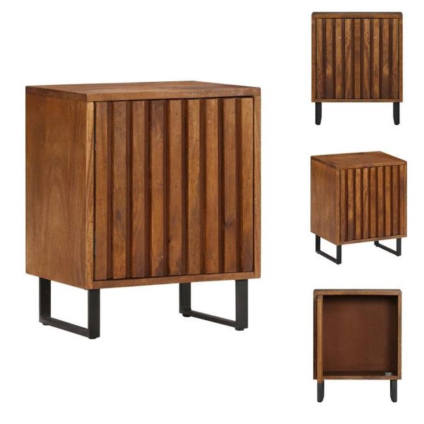 Vidaxl Comodino 40 X 30 X 50 Cm In Legno Massiccio Di Mango - Comodini-image