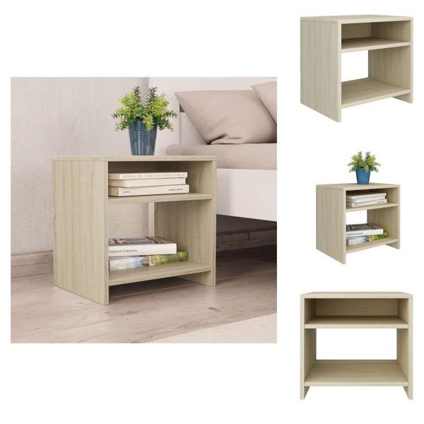 Vidaxl Comodino Rovere Sonoma 40X30X40 Cm Materiale Legno - Comodini-image