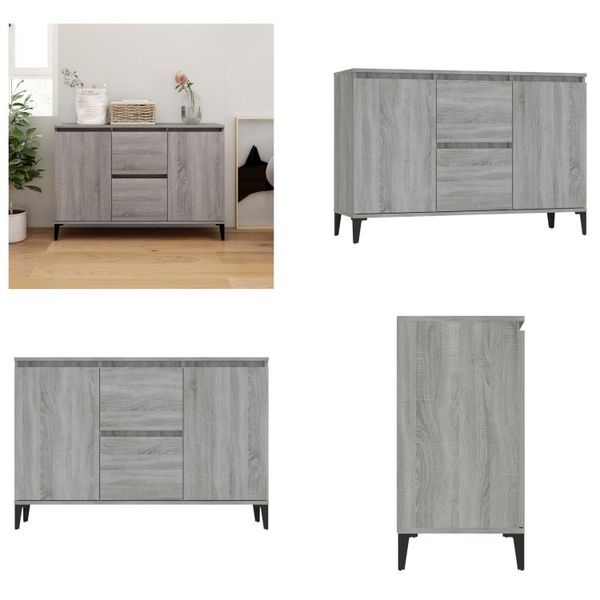 Vidaxl Credenza Grau Sonoma 104X35X70 Cm Holzwerkstoff - Credenza - Credenze - Schrank - Sideboardschrank-image