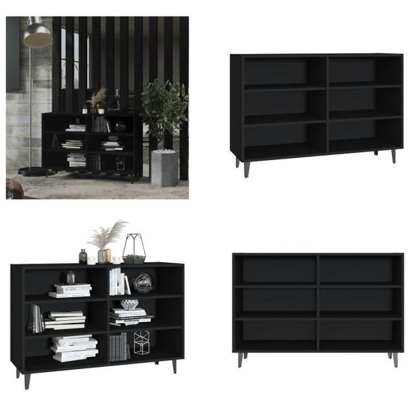 Vidaxl Credenza Nera 103,5X35X70 Cm Materiale A Base Di Legno - Credenza - Credenze - Armadi - Credenze-image