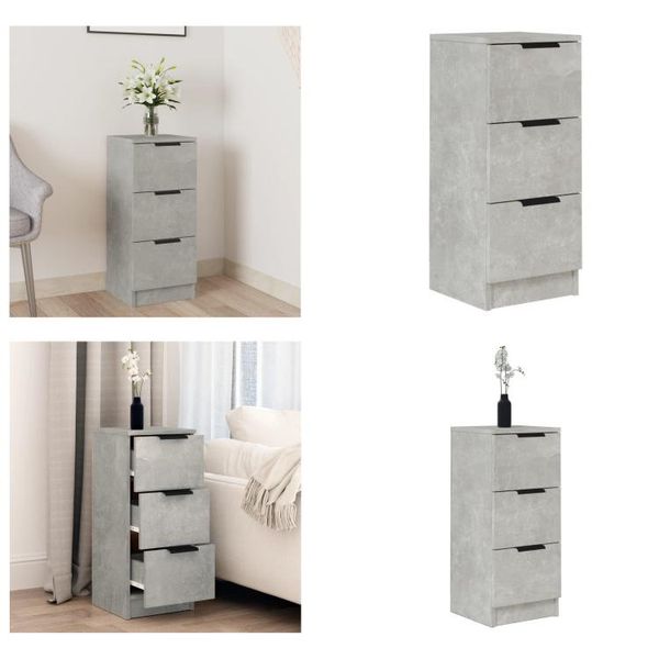Vidaxl Credenza Grigio Cemento 30X30X70 Cm In Legno - Credenza - Credenza - Credenza - Credenza - Credenza - Madia-image