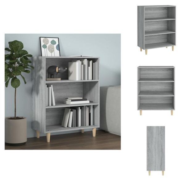 Vidaxl Credenza Grigio Sonoma 69,5X32,5X90 Cm Materiale A Base Di Legno - Credenze-image