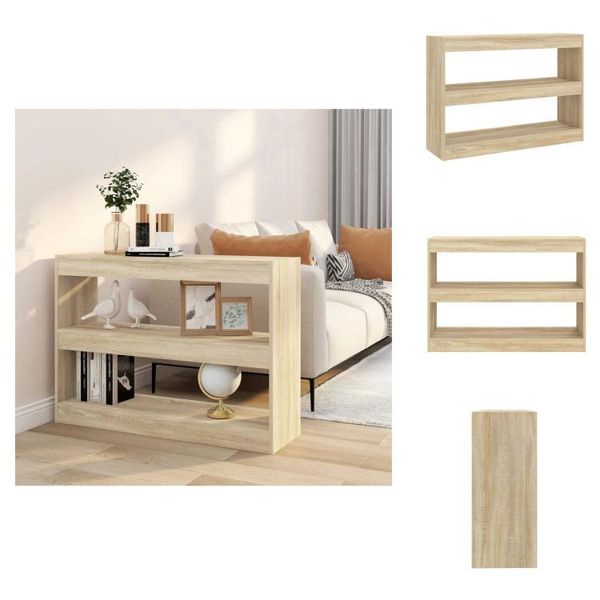 Vidaxl Libreria/Divisorio Sonoma Rovere 100X30X72 Cm - Librerie E Scaffalature-image