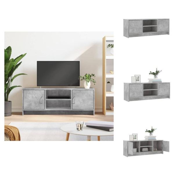 Vidaxl Mobile Tv Grigio Cemento 102X30X37,5 Cm Materiale A Base Di Legno - Mobili Tv-image