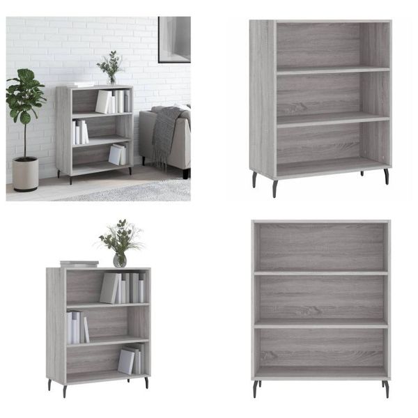 Vidaxl Armadio A Ripiani Grigio Sonoma 69,5X32,5X90 Cm Materiale A Base Di Legno - Armadio A Ripiani - Armadio A Ripiani - Armadio A Ripiani - Libreria-image