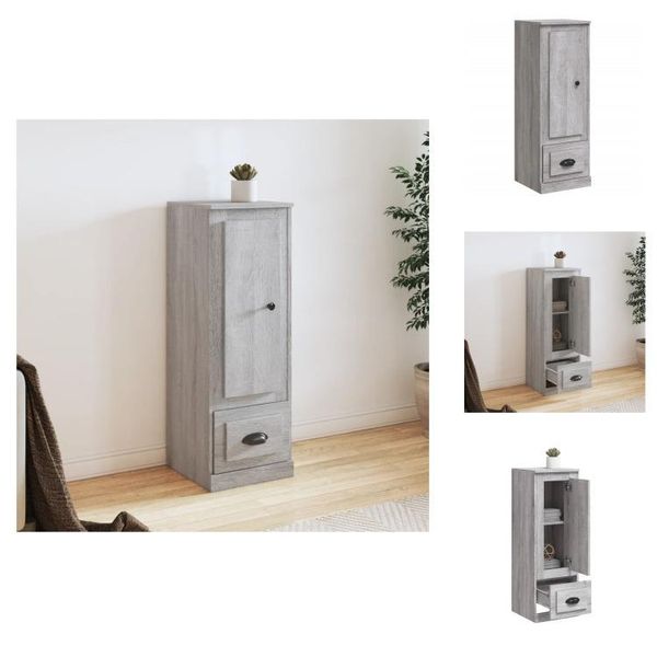 Vidaxl Credenza Grigio Sonoma 36X35,5X103,5 Cm Materiale A Base Di Legno - Credenze-image