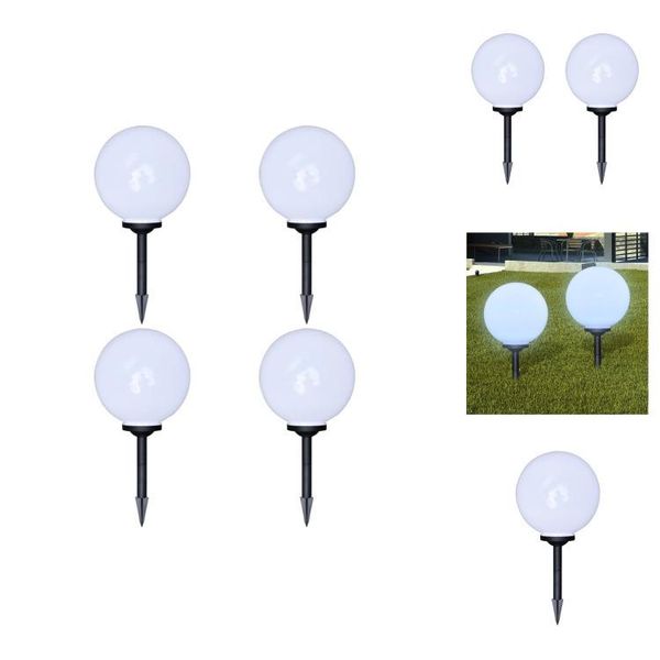 Vidaxl Luci Per Sentieri 4 Pz. Led 30 Cm Con Picchetto A Terra - Illuminazione Esterna-image