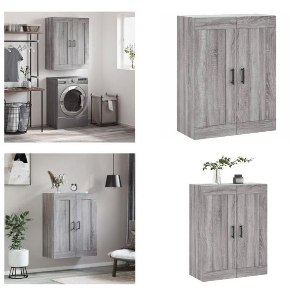 Vidaxl Armadio A Muro Grigio Sonoma 69,5X34X90 Cm Materiale Legno - Armadio A Muro - Armadio A Muro - Armadio - Armadio Portaoggetti-image