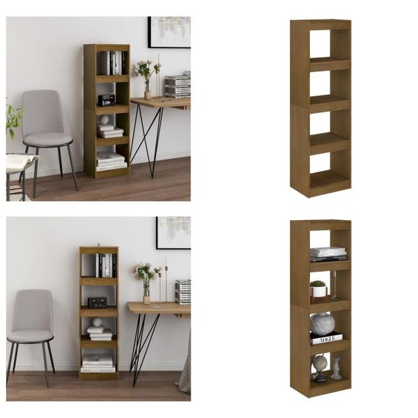 Vidaxl Libreria Divisoria 40X30X135,5 Cm In Pino Massiccio - Libreria - Librerie - Libreria - Librerie-image