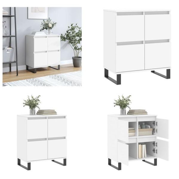 Vidaxl Credenza Bianca 60X35X70 Cm Materiale A Base Di Legno - Credenza - Credenze - Cassettiera - Credenza-image