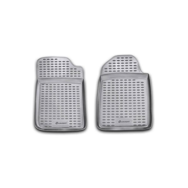Element Tappetini In Gomma 3D Per Renault Kangoo, 1998-2008, 2 Pezzi.-image