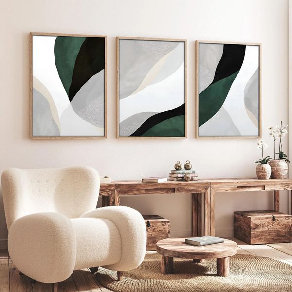 Wallity, Huhu229 - 50 X 70, Quadri, Multicolore, Mdf, 50 X 70 Cm-image