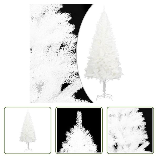 The Living Store Albero Di Natale Artificiale Aghi Naturali Bianco 120 Cm-image