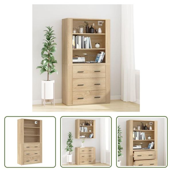 The Living Store Credenza Sonoma In Legno Di Rovere-image
