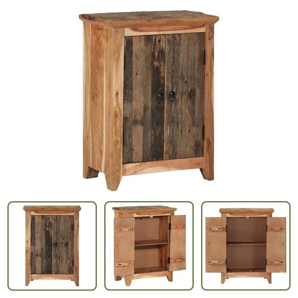 The Living Store Credenza 55X33X75 Cm Massivholz Akazie Und Altholz-image