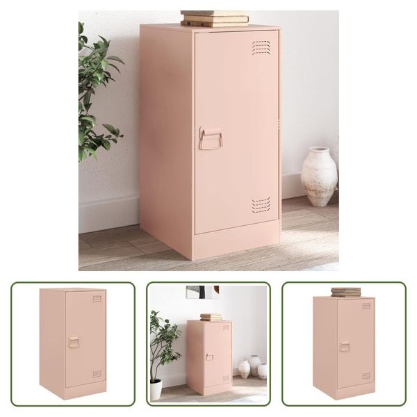 The Living Store Credenza Rosa 34,5X39X73 Cm Acciaio-image