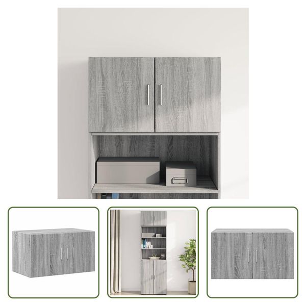 The Living Store Armadio A Muro Grigio Sonoma 70X42,5X40 Cm Materiale Legno-image