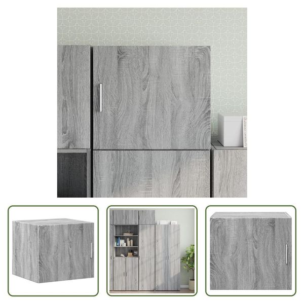 The Living Store Armadio A Muro Grigio Sonoma 45X42,5X40 Cm Materiale Legno-image