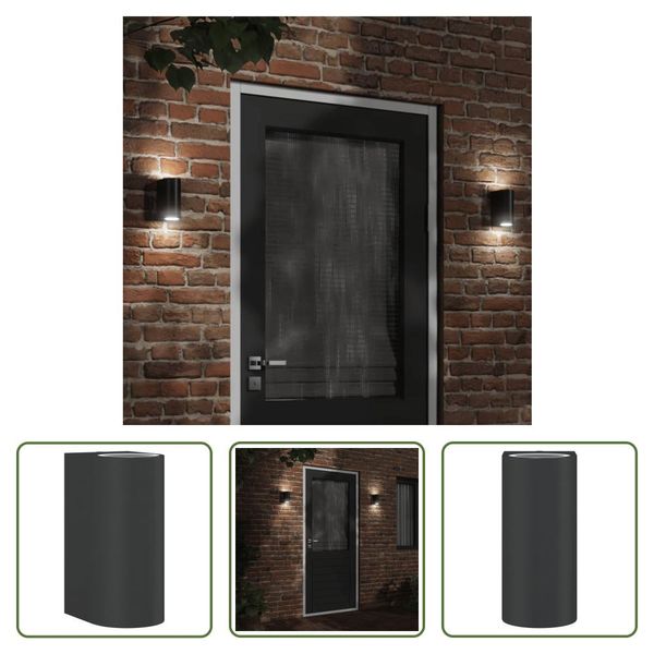 The Living Store Applique Da Esterno In Alluminio Pressofuso Nero-image