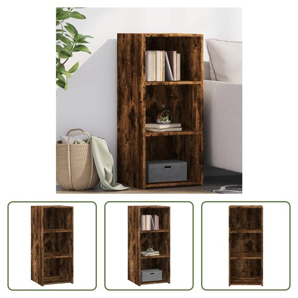 The Living Store Credenza Rovere Fumé 40X41X93 Cm Materiale Legno-image