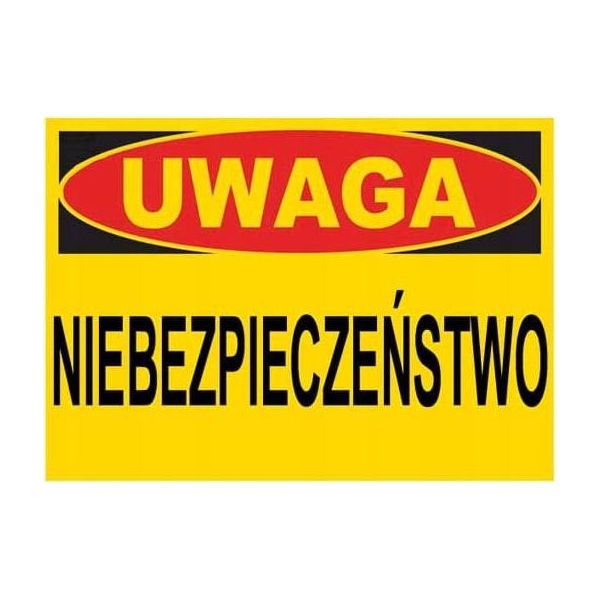Attenzione Pericolo - Cartello Di Avvertimento Per L'edilizia 350X250 Pvc Sign-image