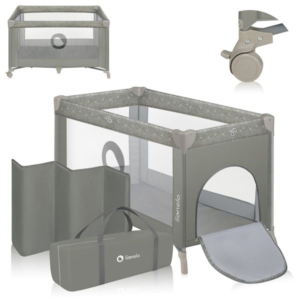 Lionelo Stefi Lettino Da Viaggio Lettino Da Viaggio Per Bambini Lettino Da Viaggio Lettino Da Viaggio Grigio Beige-image