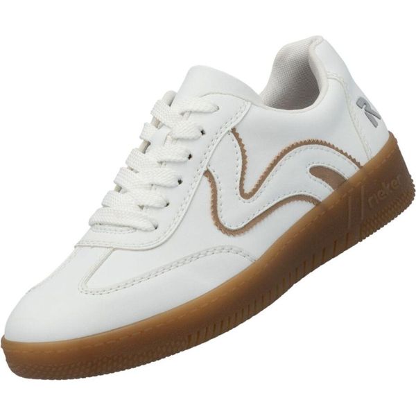 Rieker Scarpa Da Donna Con Lacci, Soletta Sciolta Tr-Suola Antiscivolo Easy-Care M5512, Misura:38 Eu, Colore:Bianco-image