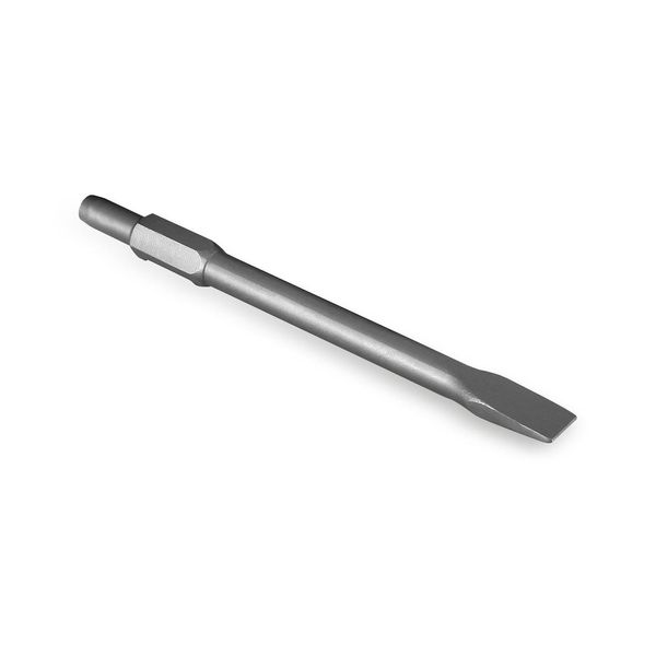 Scalpello Piatto Eberth, 390X30 Mm, Adatto Per Martello Demolitore Con Attacco Esagonale Sds Hex Da 30 Mm, Ricambio, Accessorio-image