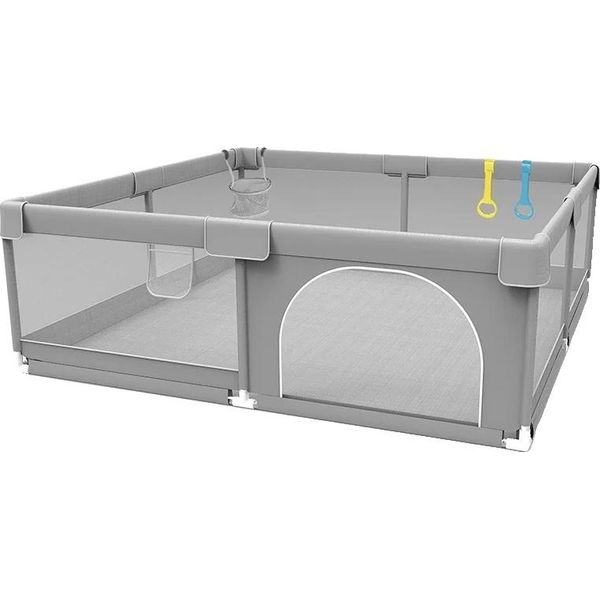 Area Giochi Per Bambini, Materiale Leggero, Area Giochi Sicura, Grigio Chiaro180200-image
