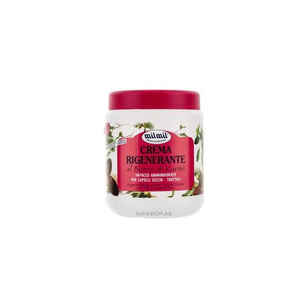 Milmil Crema Rigenerante Burro Di Karite - 500Ml Haarmaske-image