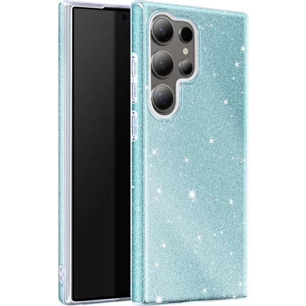 Avizar, Custodia In Silicone Scintillante Per Samsung S24 Ultra - Ultrasottile E Antiurto, Blu-image