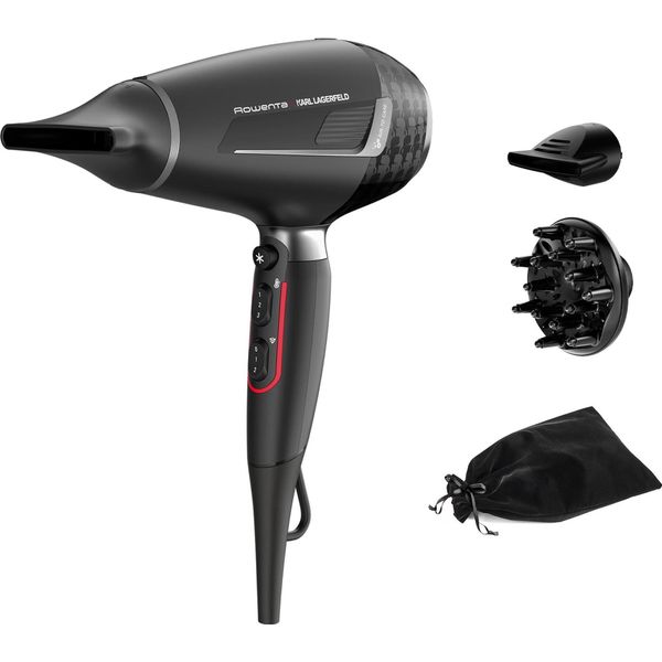 Asciugacapelli Rowenta Cv 888L Black Chrome 2200 W-image