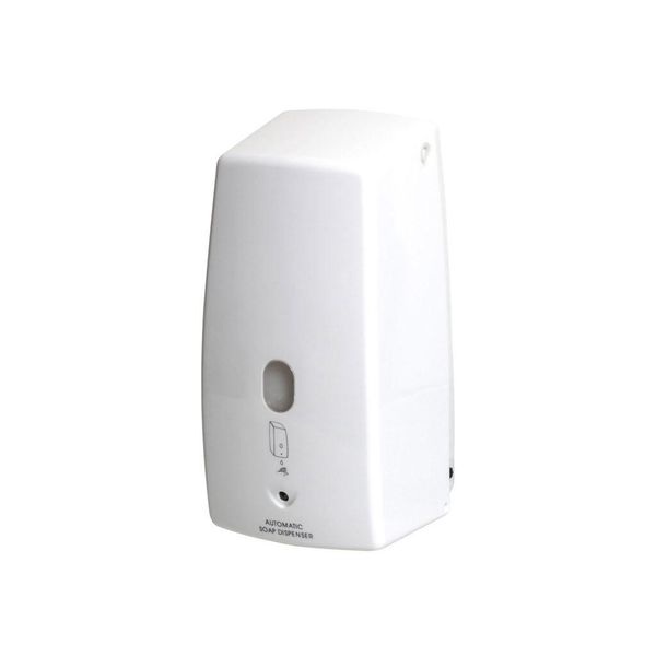 Distributore Automatico Di Sapone 500 Ml Bianco Sensore A Infrarossi Montaggio A Parete-image
