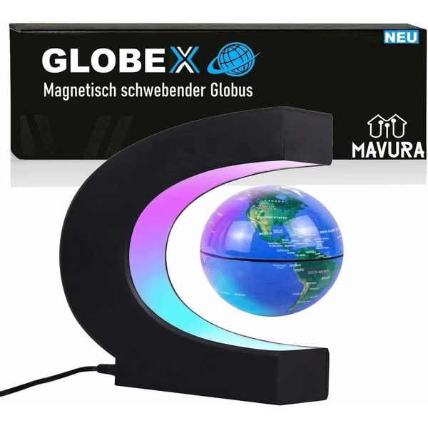 Globex Globo Galleggiante Globo Magnetico Rotante Con Luce Led-image